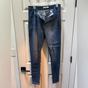 KanCan Dark Blue and Gray Jeans